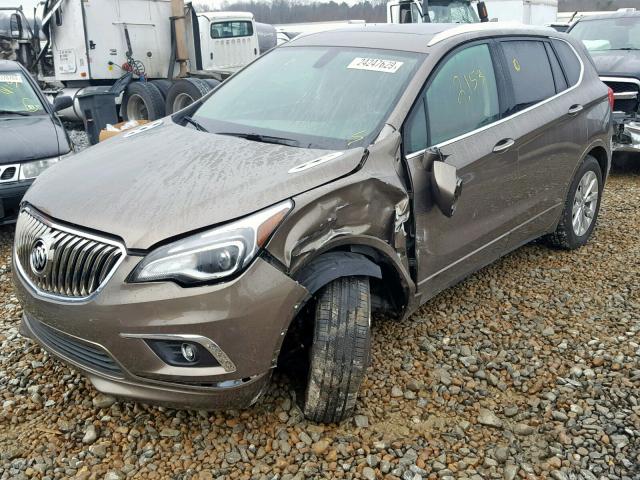 LRBFXBSA8HD124334 - 2017 BUICK ENVISION E TAN photo 2