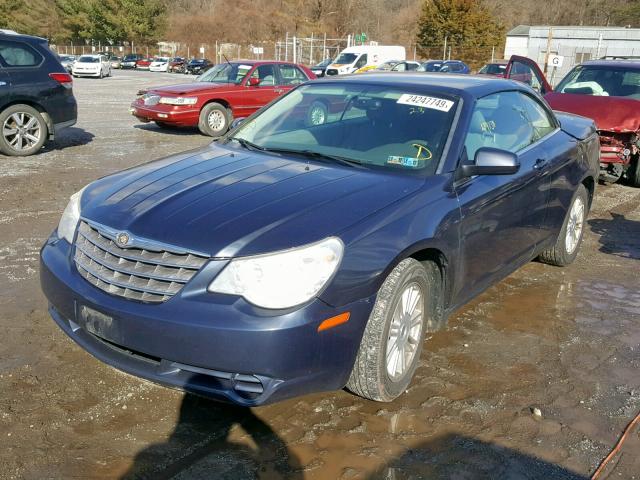 1C3LC55R28N676607 - 2008 CHRYSLER SEBRING TO BLUE photo 2