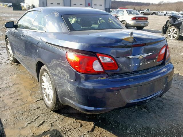 1C3LC55R28N676607 - 2008 CHRYSLER SEBRING TO BLUE photo 3