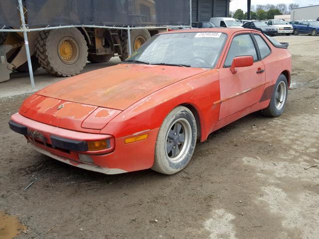 WP0AA0946GN458579 - 1986 PORSCHE 944 RED photo 2