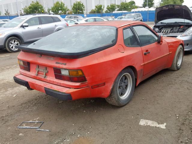 WP0AA0946GN458579 - 1986 PORSCHE 944 RED photo 4