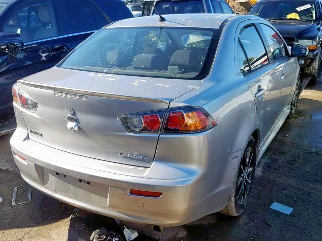 JA32U2FU6HU000803 - 2017 MITSUBISHI LANCER ES GRAY photo 4