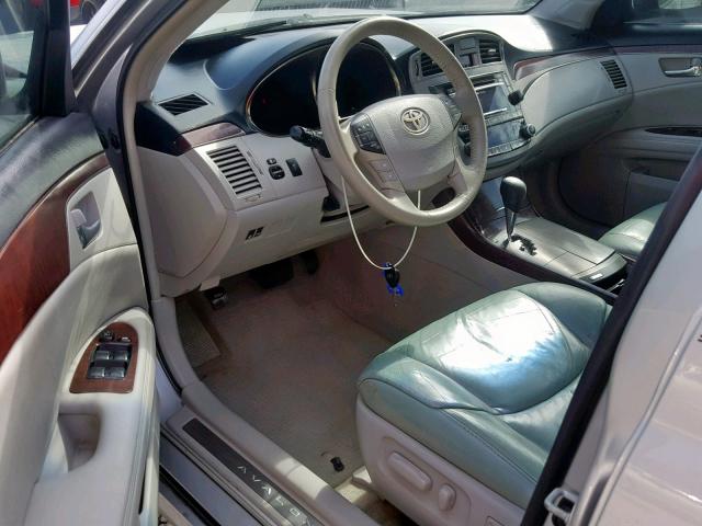 4T1BK3DBXBU377801 - 2011 TOYOTA AVALON BAS SILVER photo 9