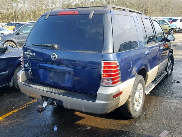 4M2ZU66K14UJ02049 - 2004 MERCURY MOUNTAINEE BLUE photo 4