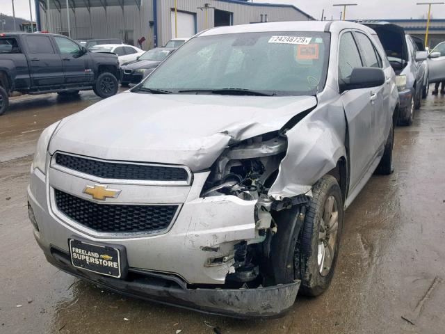 1GNALAEK0FZ121005 - 2015 CHEVROLET EQUINOX LS SILVER photo 2