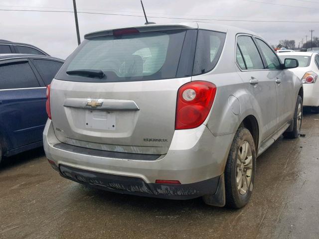 1GNALAEK0FZ121005 - 2015 CHEVROLET EQUINOX LS SILVER photo 4