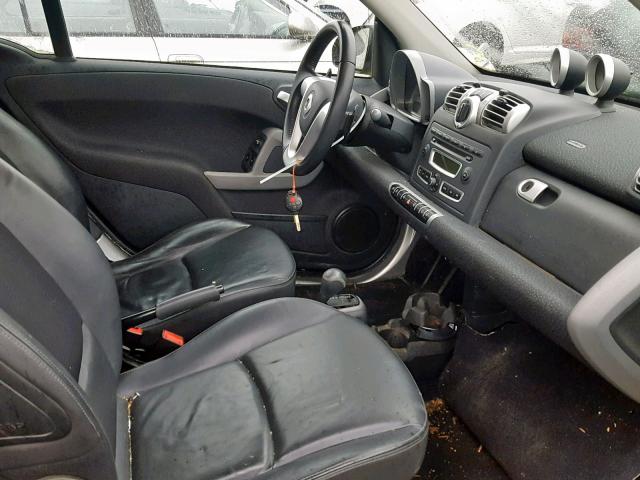 WMEEK31X38K168505 - 2008 SMART FORTWO PAS 黄色 照片 5