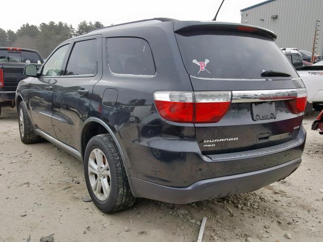 1D4RE4GG4BC673378 - 2011 DODGE DURANGO CR BLACK photo 3