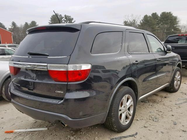 1D4RE4GG4BC673378 - 2011 DODGE DURANGO CR BLACK photo 4