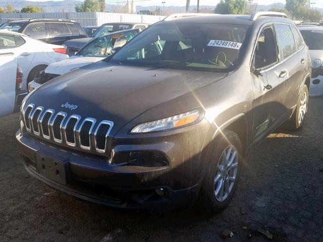 1C4PJLCBXFW690176 - 2015 JEEP CHEROKEE L GRAY photo 2