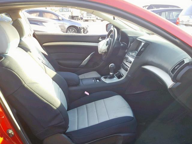 JNKCV64E58M113923 - 2008 INFINITI G37 BASE RED photo 5