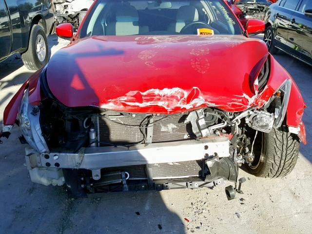 JNKCV64E58M113923 - 2008 INFINITI G37 BASE RED photo 9