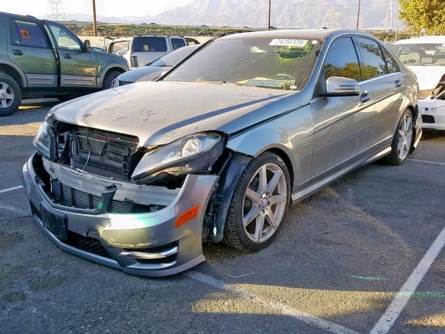 WDDGF4HB2CR197723 - 2012 MERCEDES-BENZ C 250 SILVER photo 2