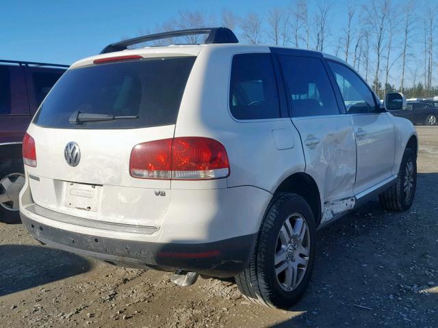 WVGCM67L04D031361 - 2004 VOLKSWAGEN TOUAREG 4. WHITE photo 4