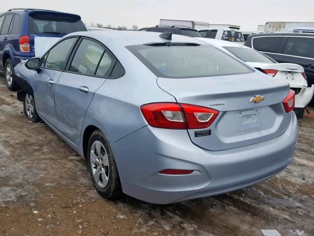 1G1BC5SM8H7269632 - 2017 CHEVROLET CRUZE LS BLUE photo 3