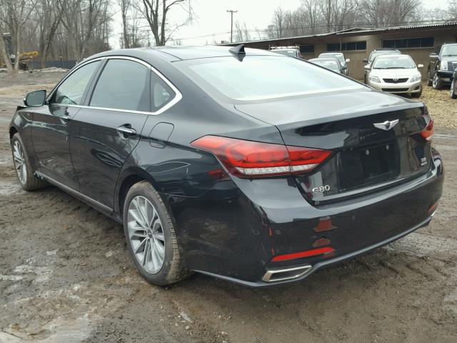 KMHGN4JE7HU199310 - 2017 GENESIS G80 BASE BLACK photo 3