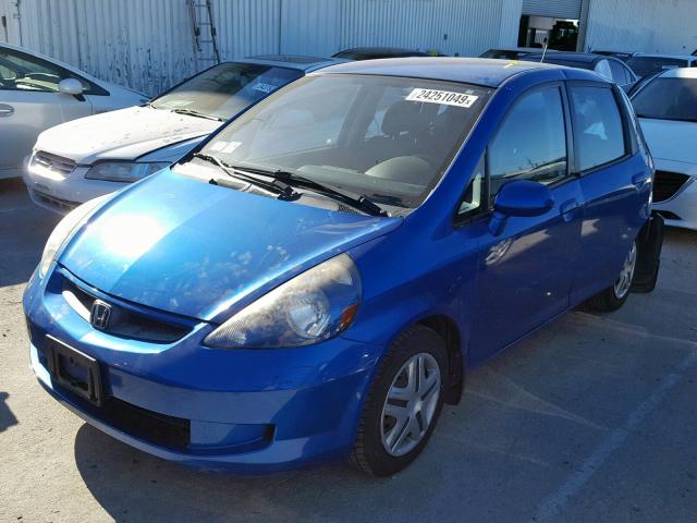 JHMGD38458S059913 - 2008 HONDA FIT BLUE photo 2