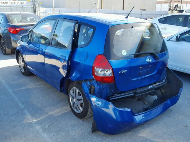 JHMGD38458S059913 - 2008 HONDA FIT BLUE photo 3