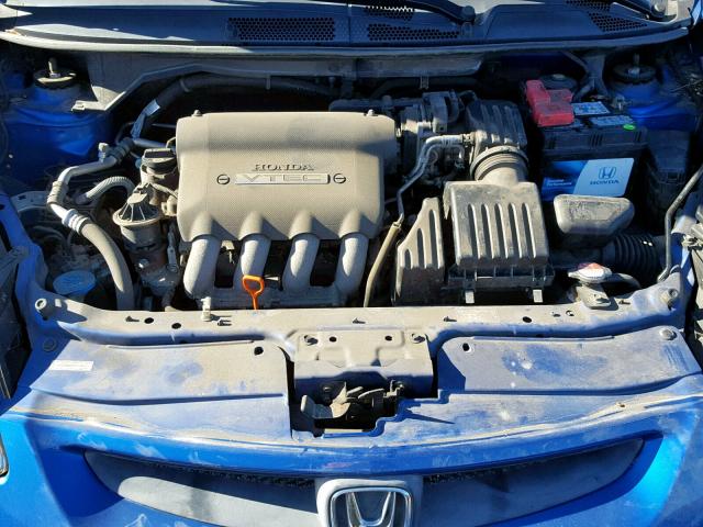 JHMGD38458S059913 - 2008 HONDA FIT BLUE photo 7