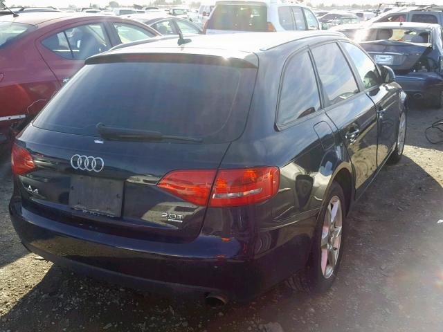 WAUVF78K69A176574 - 2009 AUDI A4 2.0T AV BLACK photo 4