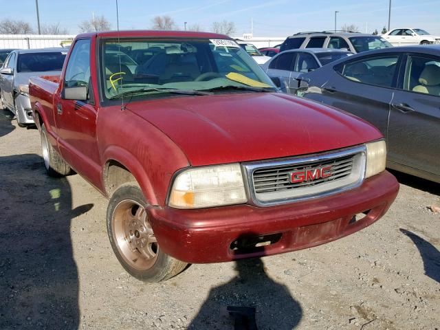 1GTCS14WXY8154398 - 2000 GMC SONOMA RED photo 1