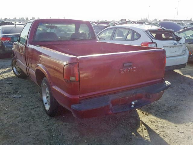 1GTCS14WXY8154398 - 2000 GMC SONOMA RED photo 3