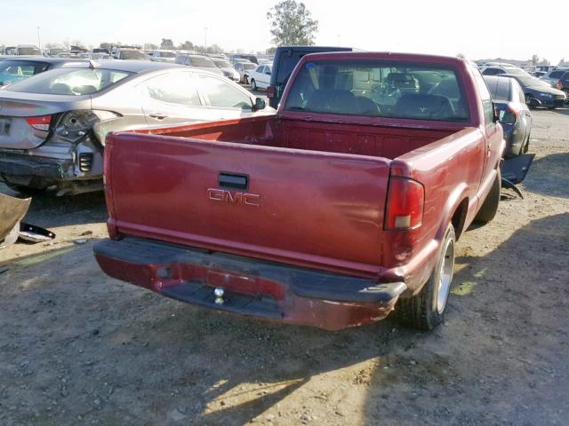 1GTCS14WXY8154398 - 2000 GMC SONOMA RED photo 4