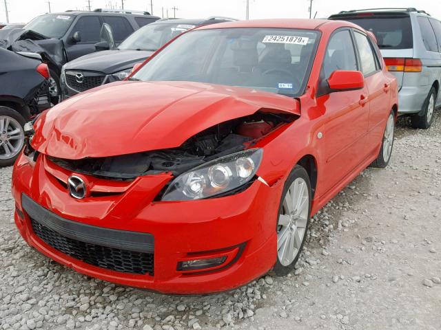 JM1BK34L781826178 - 2008 MAZDA SPEED 3 RED photo 2