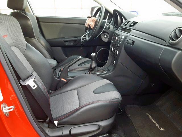JM1BK34L781826178 - 2008 MAZDA SPEED 3 RED photo 5