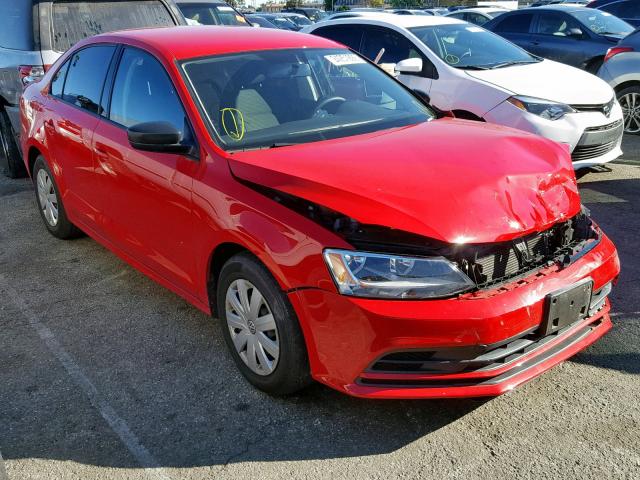 3VW2K7AJ3FM415965 - 2015 VOLKSWAGEN JETTA BASE RED photo 1