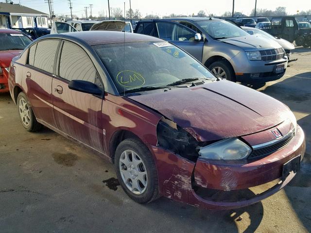 1G8AZ52F53Z147904 - 2003 SATURN ION LEVEL BURGUNDY photo 1