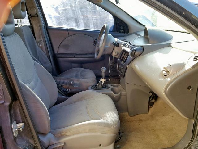 1G8AZ52F53Z147904 - 2003 SATURN ION LEVEL BURGUNDY photo 5