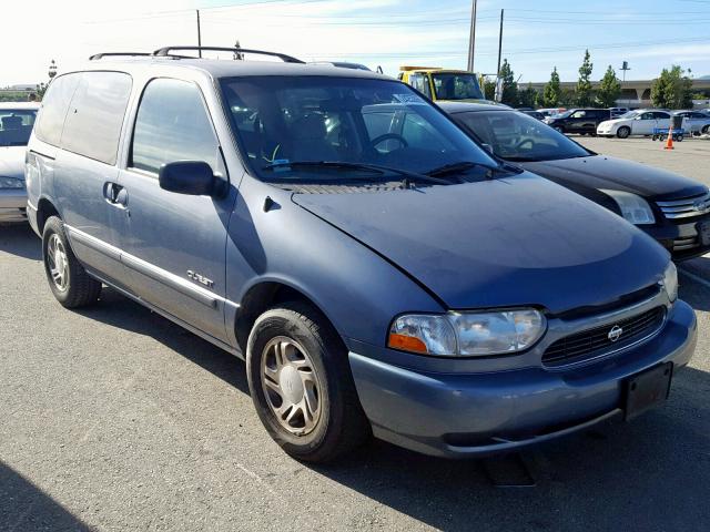 4N2XN11T0YD822779 - 2000 NISSAN QUEST SE BLUE photo 1