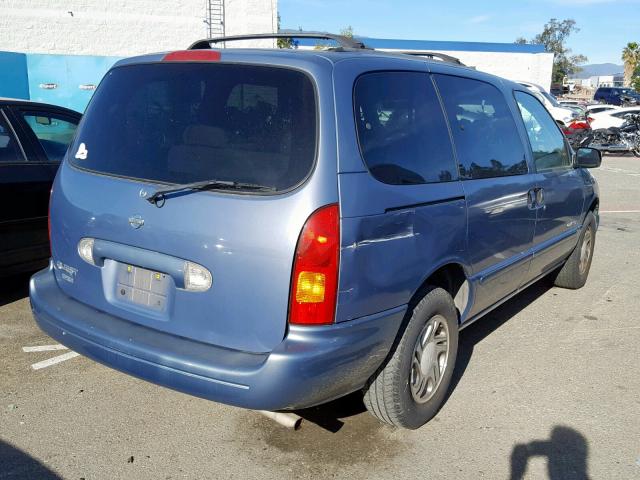 4N2XN11T0YD822779 - 2000 NISSAN QUEST SE BLUE photo 4