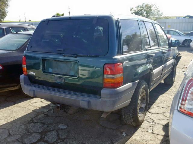 1J4GZ58S5VC688875 - 1997 JEEP GRAND CHER GREEN photo 4