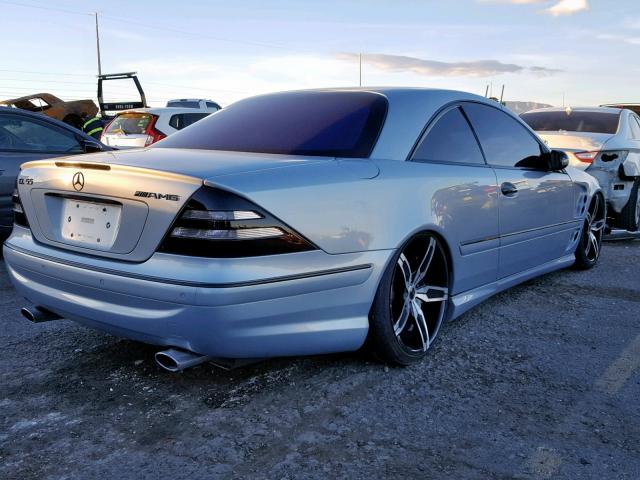 WDBPJ73J42A023916 - 2002 MERCEDES-BENZ CL 55 AMG SILVER photo 4