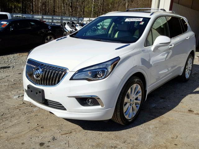 LRBFX3SX6JD004371 - 2018 BUICK ENVISION P WHITE photo 2