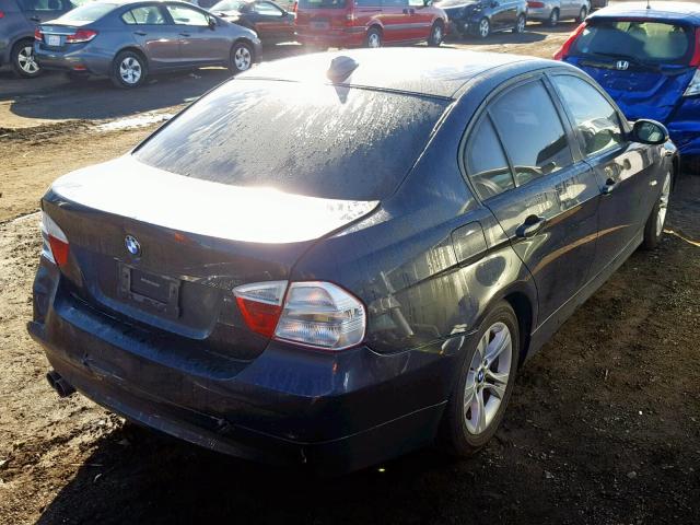 WBAVC53548FZ83241 - 2008 BMW 328 I SULE BLUE photo 4