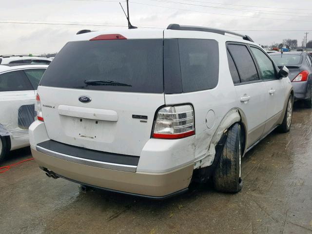 1FMDK08WX8GA20579 - 2008 FORD TAURUS X E WHITE photo 4