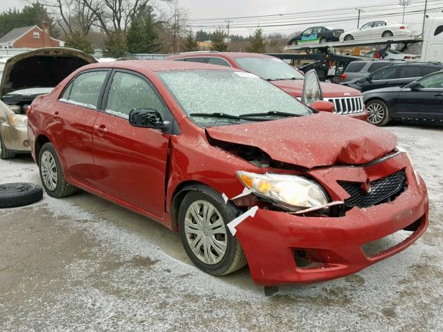 1NXBU40EX9Z157889 - 2009 TOYOTA COROLLA BA RED photo 1