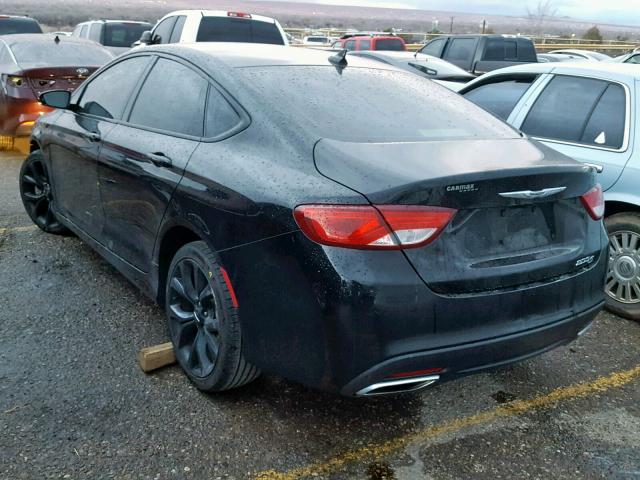 1C3CCCBG7FN604645 - 2015 CHRYSLER 200 S BLACK photo 3