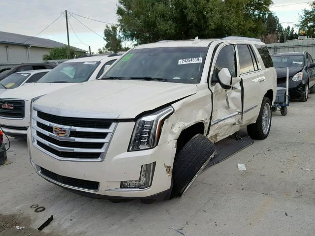 1GYS3NKJ4FR664321 - 2015 CADILLAC ESCALADE P WHITE photo 2