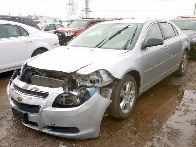 1G1ZB5EB4AF141203 - 2010 CHEVROLET MALIBU LS SILVER photo 2