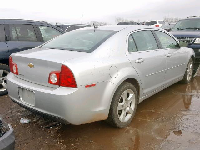 1G1ZB5EB4AF141203 - 2010 CHEVROLET MALIBU LS SILVER photo 4