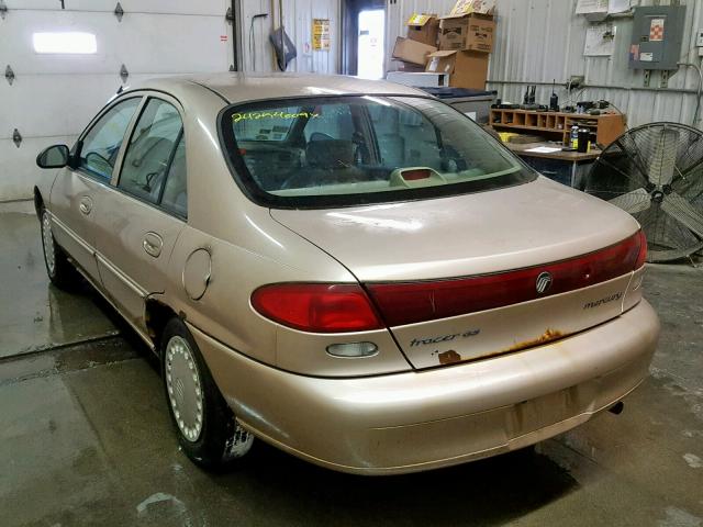 1MEFM10P5WW609784 - 1998 MERCURY TRACER GS TAN photo 3