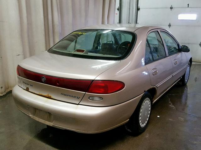 1MEFM10P5WW609784 - 1998 MERCURY TRACER GS TAN photo 4