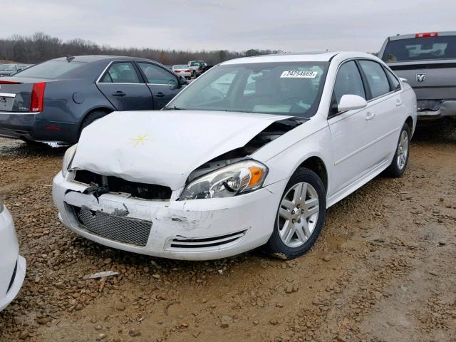 2G1WG5E37C1114617 - 2012 CHEVROLET IMPALA LT WHITE photo 2