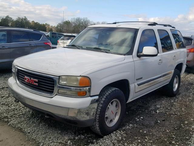 1GKEC13V52J288755 - 2002 GMC YUKON WHITE photo 2