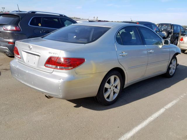 JTHBA30G455075412 - 2005 LEXUS ES 330 SILVER photo 4