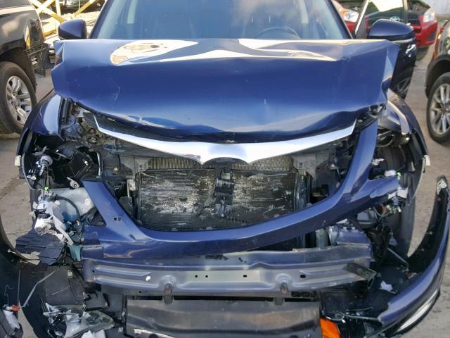 JM3TB3MV2A0225222 - 2010 MAZDA CX-9 BLUE photo 7